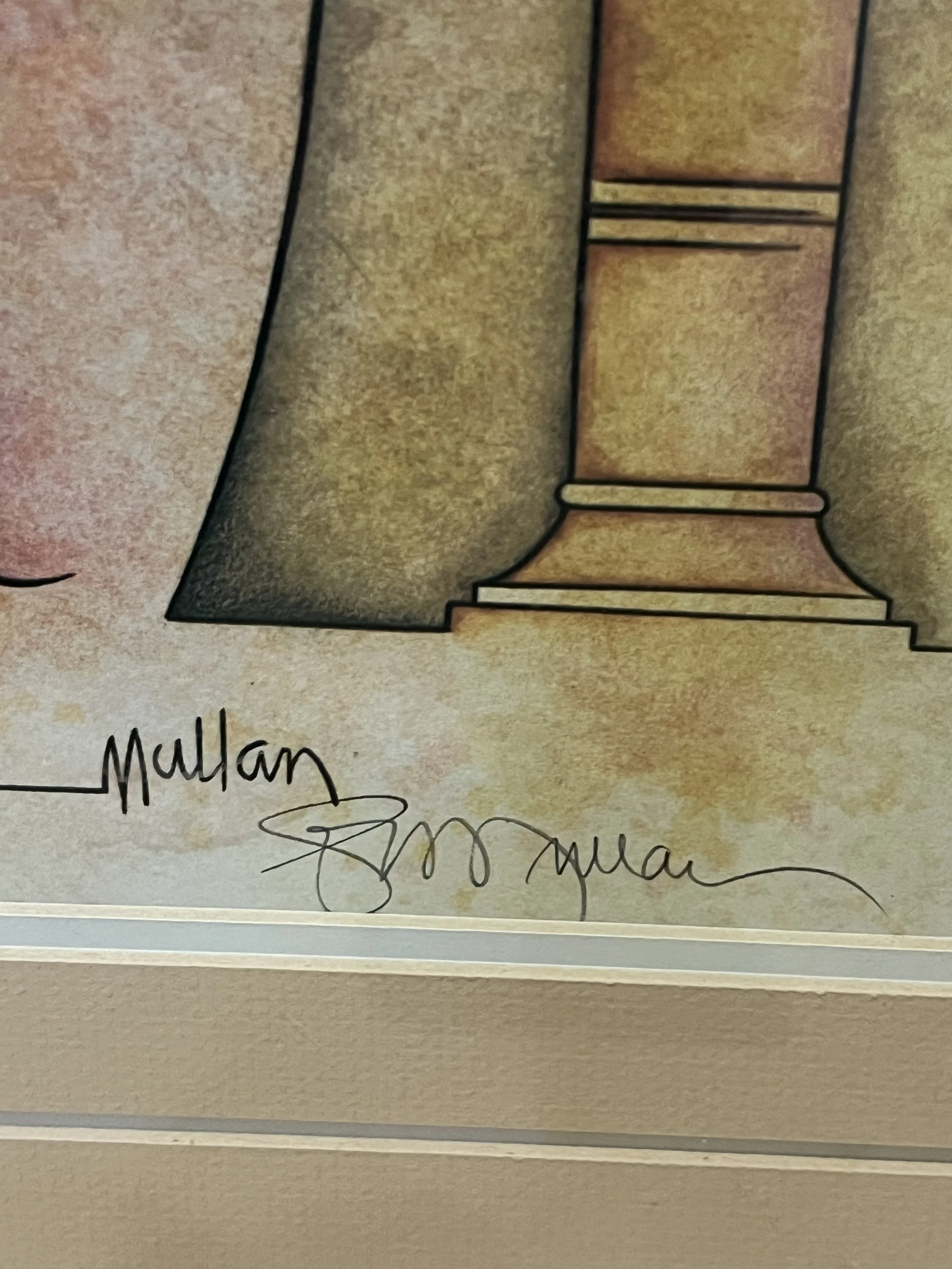 Lithograph by GE Mullan La Dama de Granada A/P Signed — Lady Lore